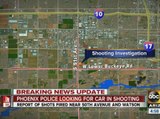 Phoenix police looking for car in shooting; question if it's related to serial shooting case