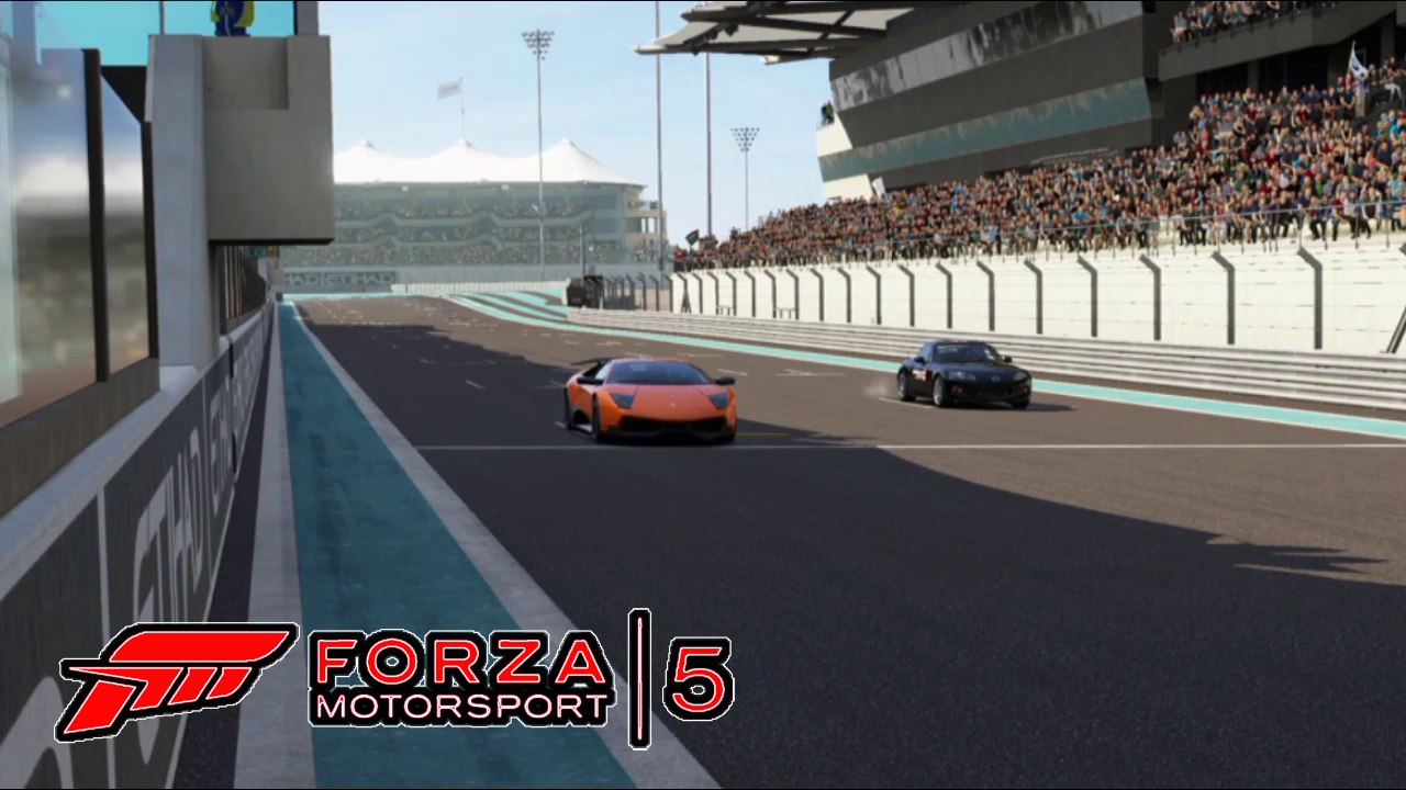 Forza 5 Mazda MX-5 vs Lamborghini Murcielago Yas Marina Race