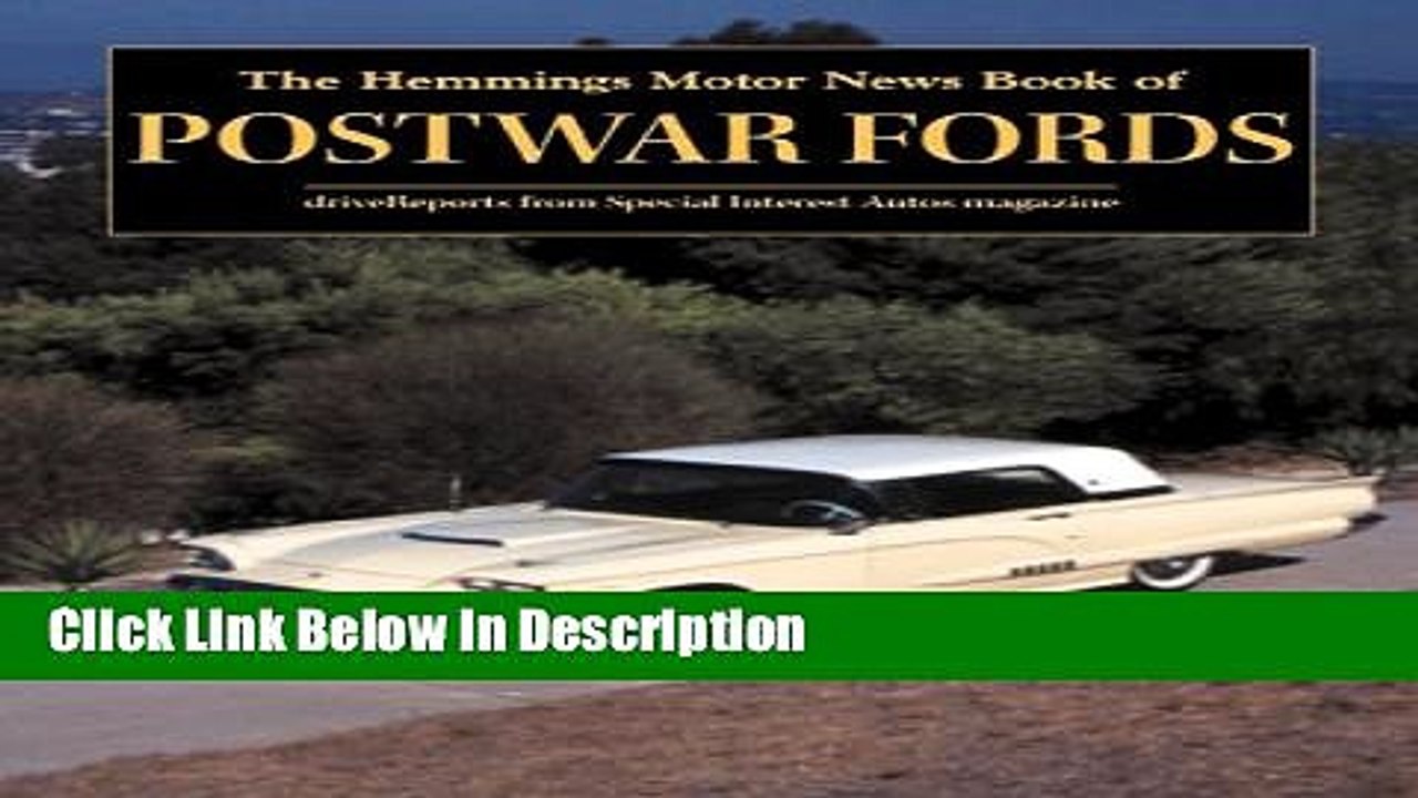 Books The Hemmings Motor News Book of Postwar Fords (Hemmings Motor News Collector-Car Books)