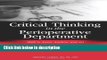 Ebook Critical Thinking in the Perioperative Department Free Online
