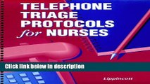 Ebook Telephone Triage Protocols for Nurses Full Online