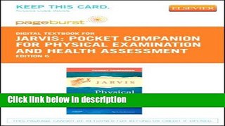 Ebook Pocket Companion for Physical Examination and Health Assessment - Elsevier eBook on