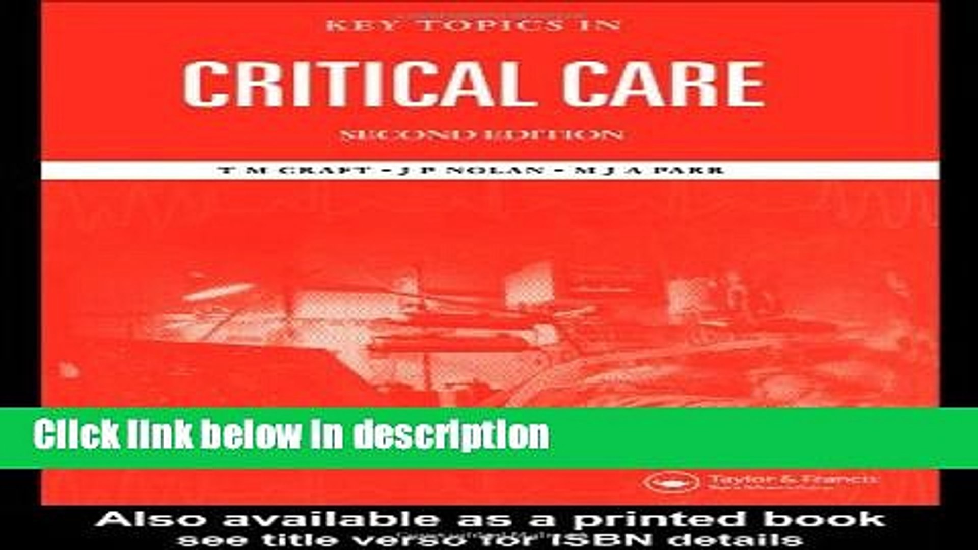⁣Ebook Key Topics in Critical Care, Second Edition (Key Topics S) Free Online