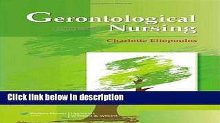 Books Gerontological Nursing Full Online