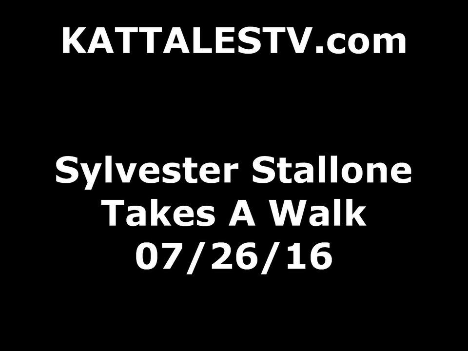 Sylvester Stallone Takes A Walk