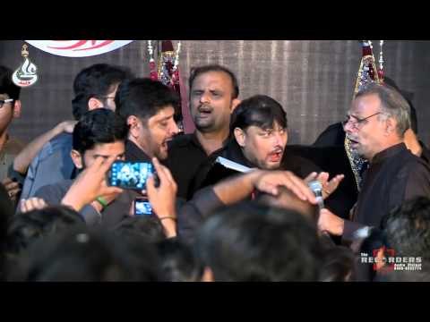 Furqan Mujtaba Live Noha Khwani At Farhan Ali Waris Shab-e-Bedari 17th Moharram 2015