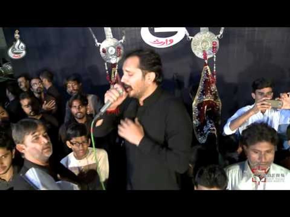 Amjad Naqvi Live Noha Khwani At Farhan Ali Waris Shab-e-Bedari 17th Moharram 2015