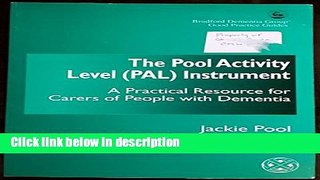 Books The Pool Activity Level (Pal) Instrument: A Practical Resource for Carers of People With