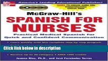 Books McGraw-Hill s Spanish for Nurses : A Practical Course for Quick and Confident