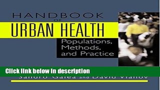 Books Handbook of Urban Health: Populations, Methods, and Practice Free Online
