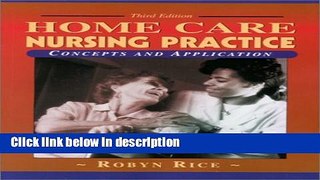 Books Home Care Nursing Practice: Concepts and Application Full Online