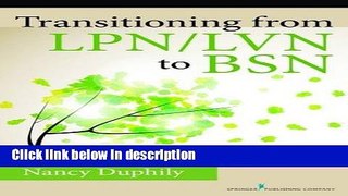Books Transitioning From LPN/LVN to BSN Full Online