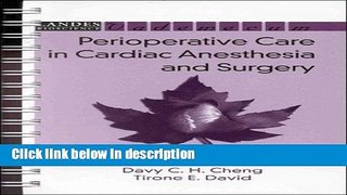 Books Perioperative Care in Cardiac Anesthesia and Surgery (Landes Bioscience Medical Handbook
