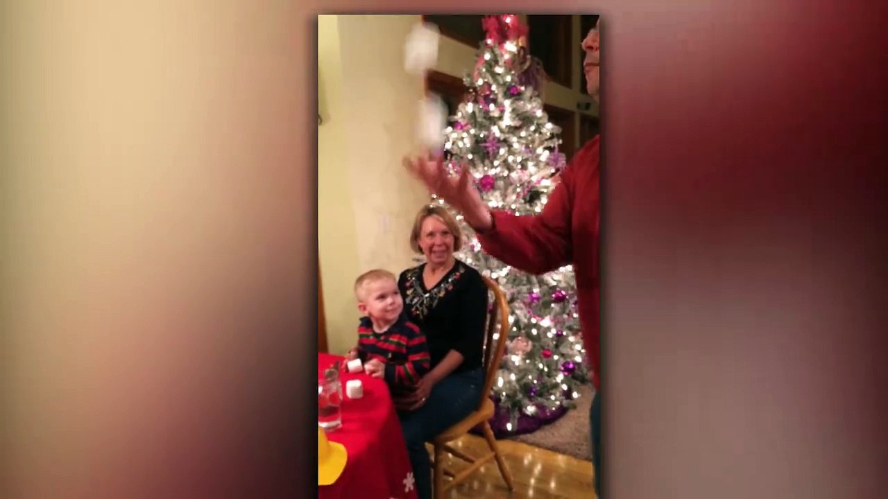 Little Boy Tries To Juggle