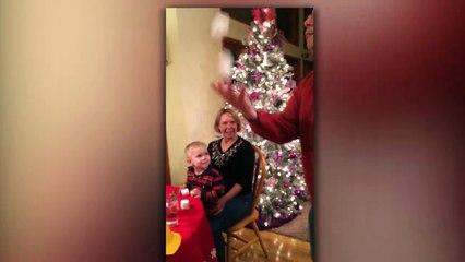 Little Boy Tries To Juggle