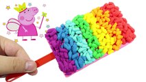 Play Doh Clay Create Wonderful Rainbow Ice Cream Along Peppa Pig Toys Create Video for Kids