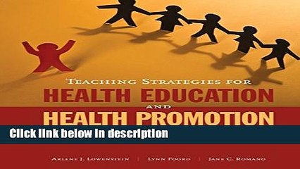 Books Teaching Strategies For Health Education And Health Promotion: Working With Patients,