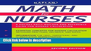 Books Math for Nurses: A Pocket Skill-Builder and Reference Guide for Dosage Calculation Full Online