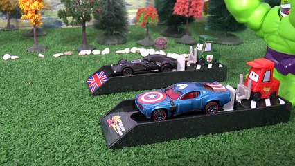 Disney Cars Toys Fun with Frank and Superheroes Captain America Iron Man and Thomas and Friends_51