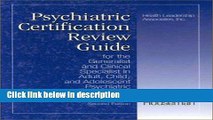 Books Psychiatric Certification Review Guide For The Generalist And Clinical Specialist In Adult,