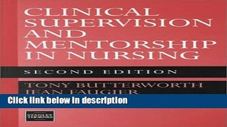 Ebook Clinical Supervision and Mentorship in Nursing Free Online