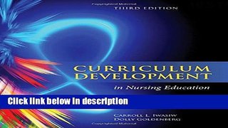 Books Curriculum Development In Nursing Education Full Download