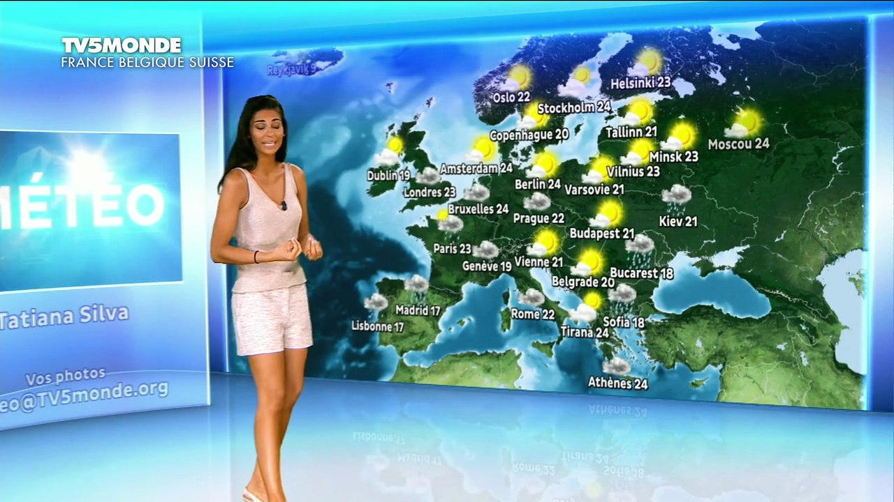 LA METEO du 2016 05 09 de TATIANA SILVA sur TV5 MONDE
