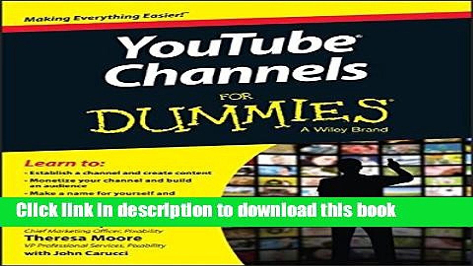 ⁣Ebook YouTube Channels For Dummies Free Online