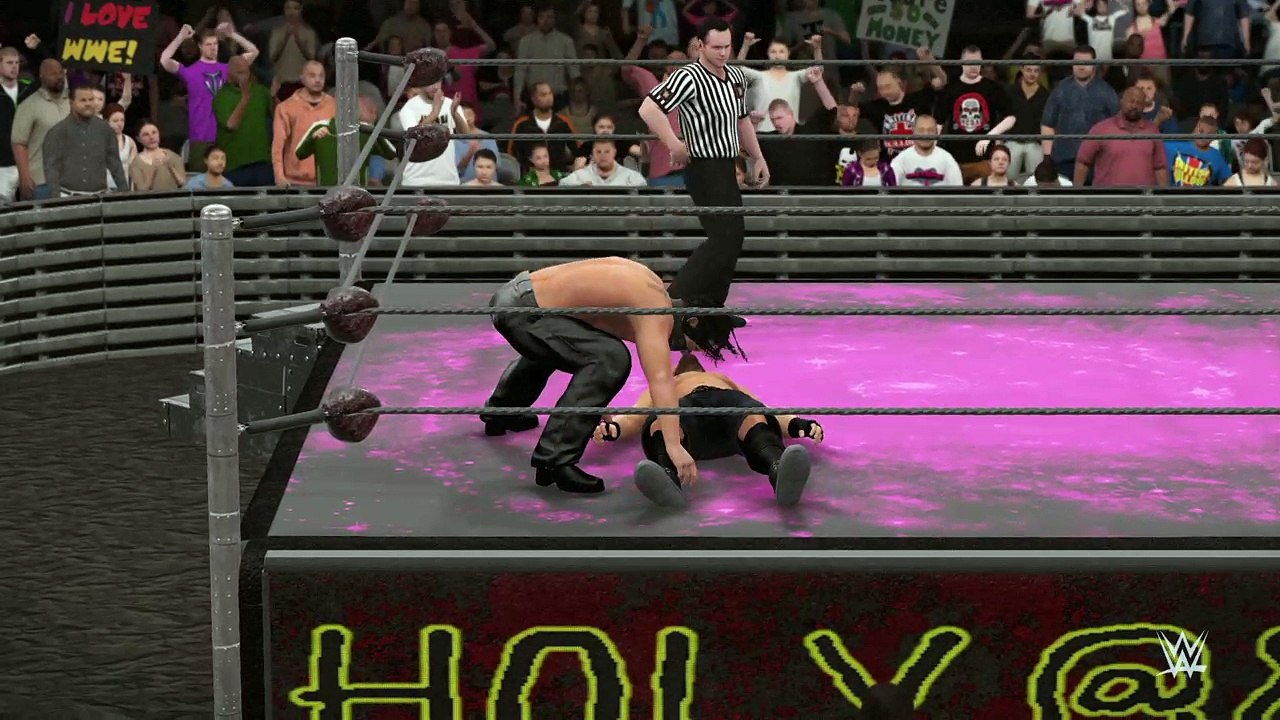 WWE 2K16 curtis axel v baron corbin