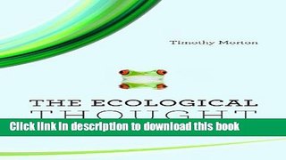 Read Books The Ecological Thought PDF Free