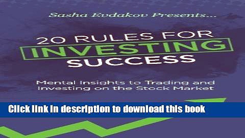 Ebook 20 Rules for Investing Success: Mental Insights to Trading and Investing on the Stock Market