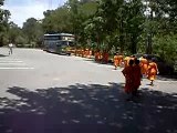 Vacances d'apprentis moines bouddhistes