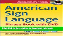 Books The American Sign Language Phrase Book with DVD Full Online