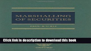 Read Books Marshalling of Securities: Equity and the Priority-ranking of Secured Debt E-Book Free