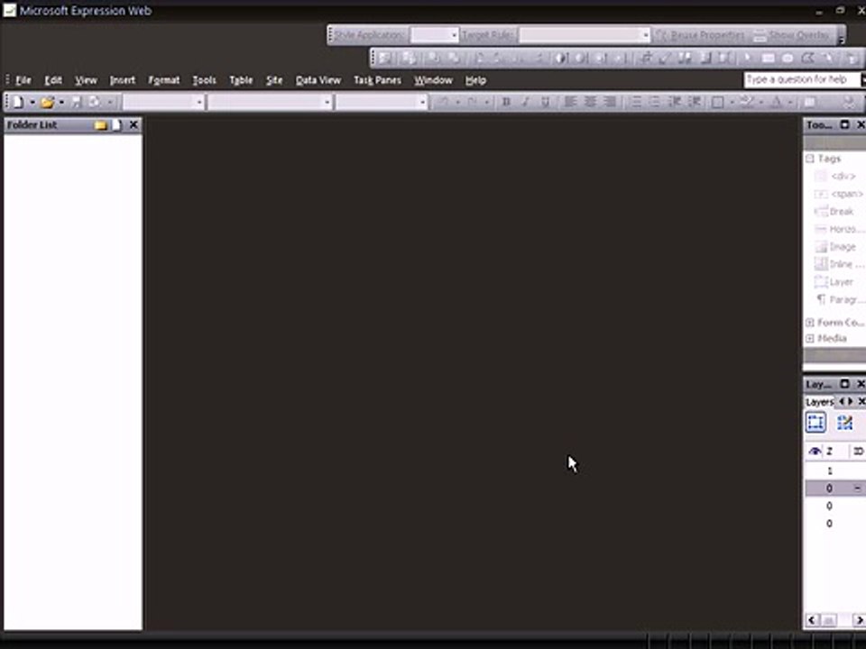 Expression Web 1 & 2 Tutorial - Set up a Web Page - Kelly Lucas