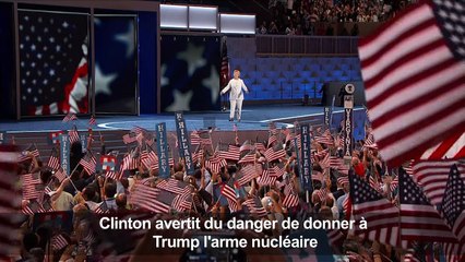 Clinton avertit du danger de donner à Trump l'arme nucléaire