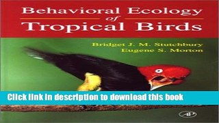 [PDF] Behavioral Ecology of Tropical Birds (Ap Natural World) Download Online