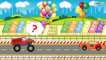 Camión, Camión de Bomberos, Coche de Policía - Coches Para Niños - Dibujo animado de carros