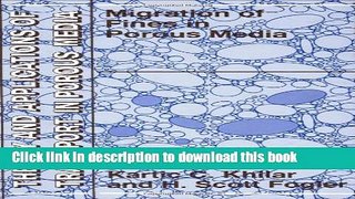 [PDF] Migrations of Fines in Porous Media (Theory and Applications of Transport in Porous Media)