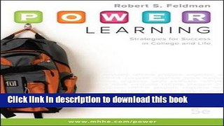 [PDF] P.O.W.E.R. Learning: Strategies for Success in College and Life Online textbooks Full Ebook