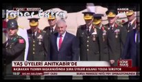 Binali Yıldırım, Hulusi Akar ve YAŞ Üyeleri Anıtkabir'de ATA'nın Huzurunda 28 temmuz 2016