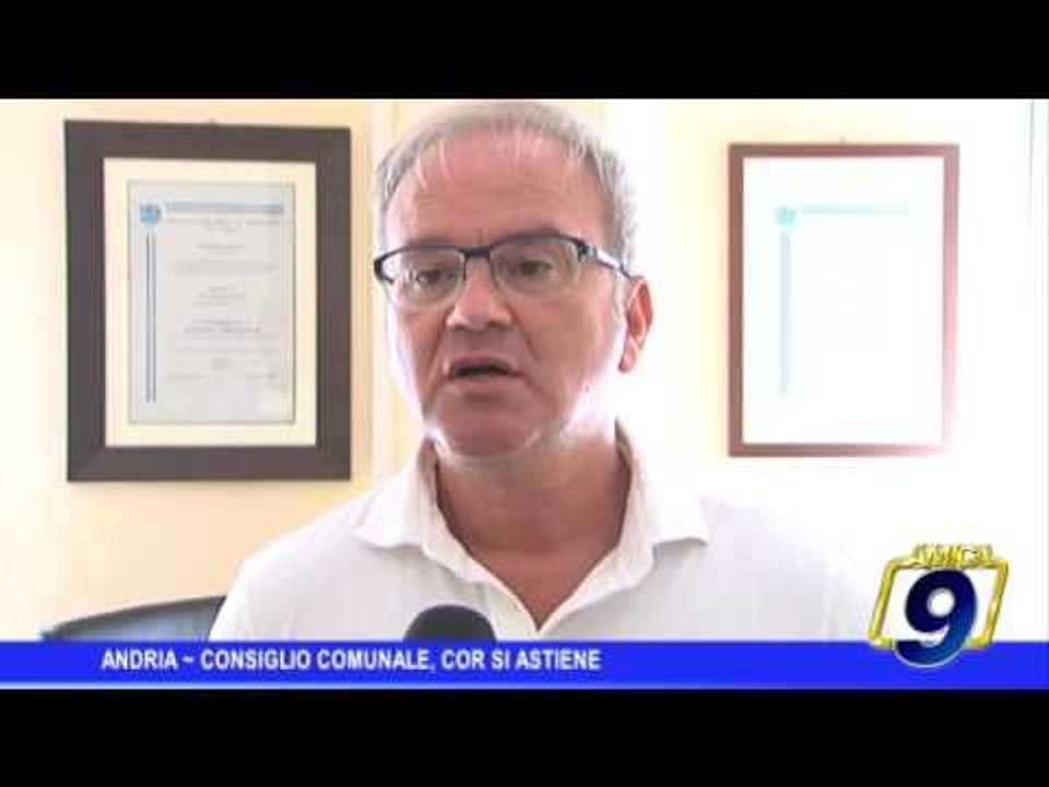 Andria |  Consiglio Comunale, Cor si astiene