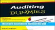 Books Auditing For Dummies Free Online