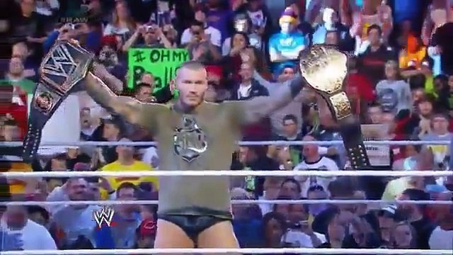 WWE Brock Lesnar Batista and Randy Ortan Face to Face on Monday Night Raw HD