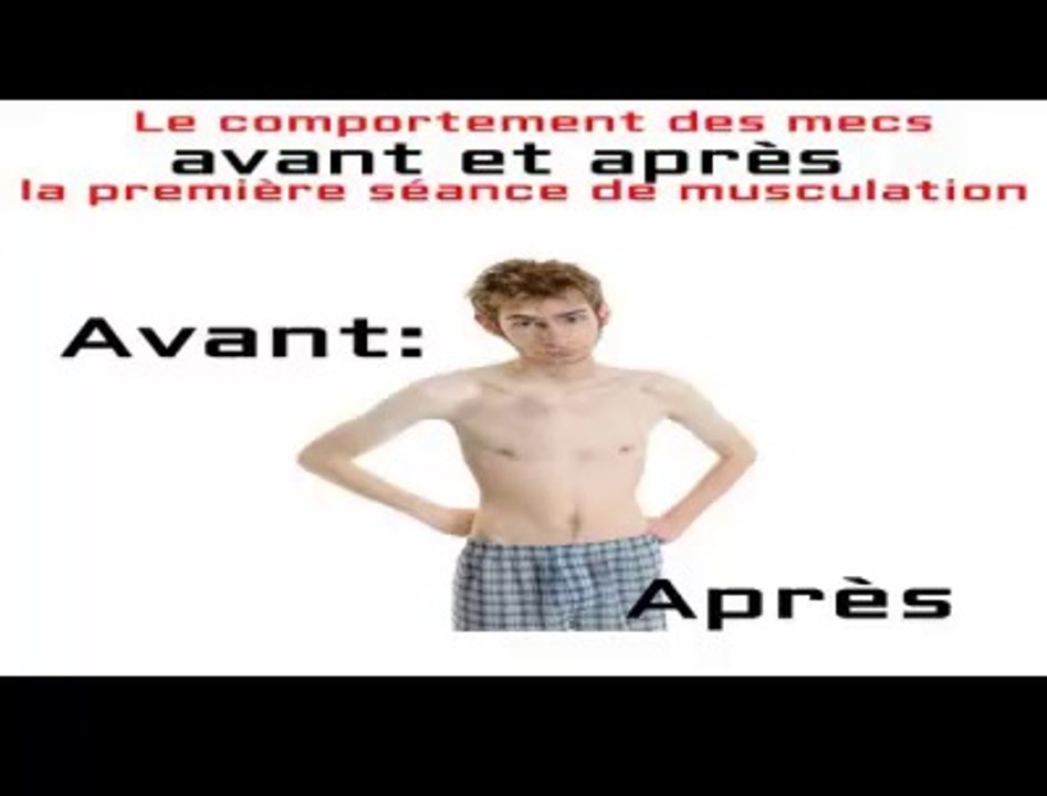 Les mecs après la première séance de musculation !