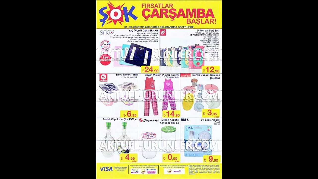 ŞOK 3-9 Ağustos 2016