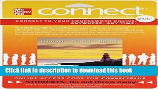Ebook Connect 1-Semester Access Card for Managerial Accounting Full Online