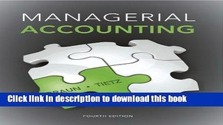 Books Managerial Accounting (4th Edition) Free Download