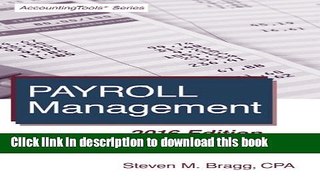 Books Payroll Management: 2016 Edition Full Online