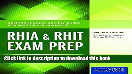 Ebook Comprehensive Review Guide For Health Information: RHIA   RHIT Exam Prep (Tyson-Howard,